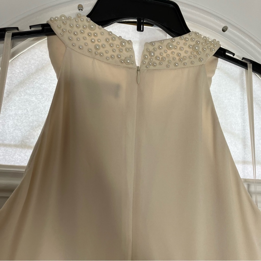 Jessica Howard cream and brown dress size 10 - Picture 5 of 10